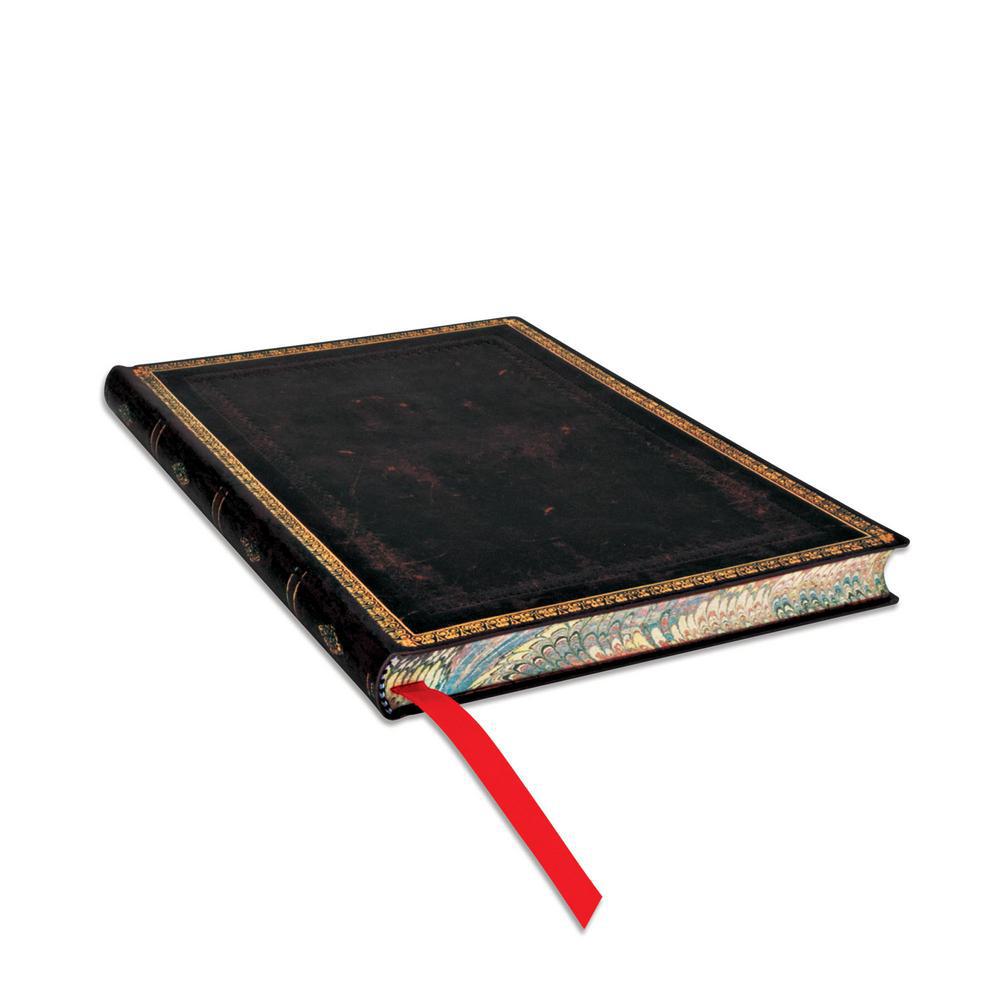 Black, Journal, Art & School, 5"x7", Paperblanks, Midi, Softcover, Flexis Journal, Black Moroccan, 759668
